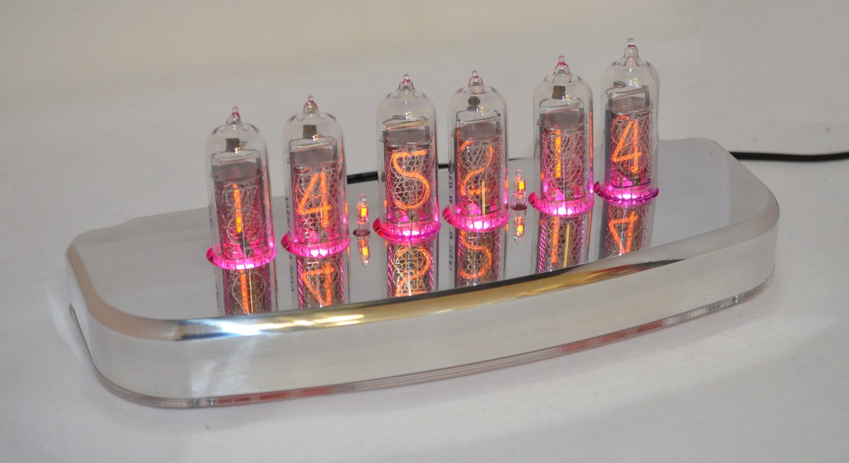 Polished Aluminium Case for Nixie QTC Clocks